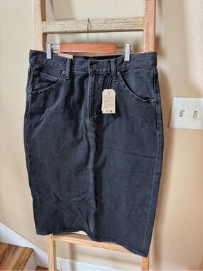 Levi's Black Denim Pencil Skirt